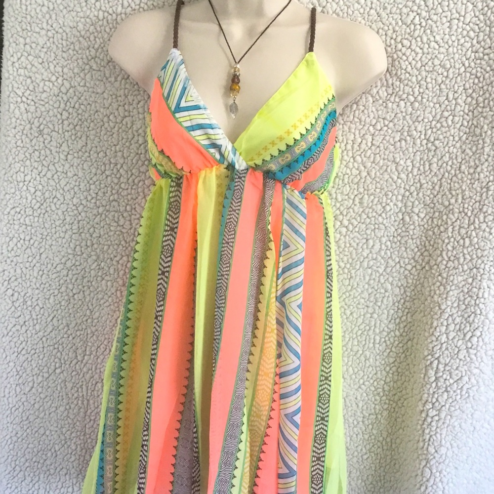 Mini Dress Beach Pool Cover-Up Small NWT